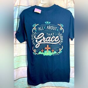 🔥❤️🔥 NEW! All About That Grace Navy Short Sleeve It’s A Girl Thing T-shirt Siz